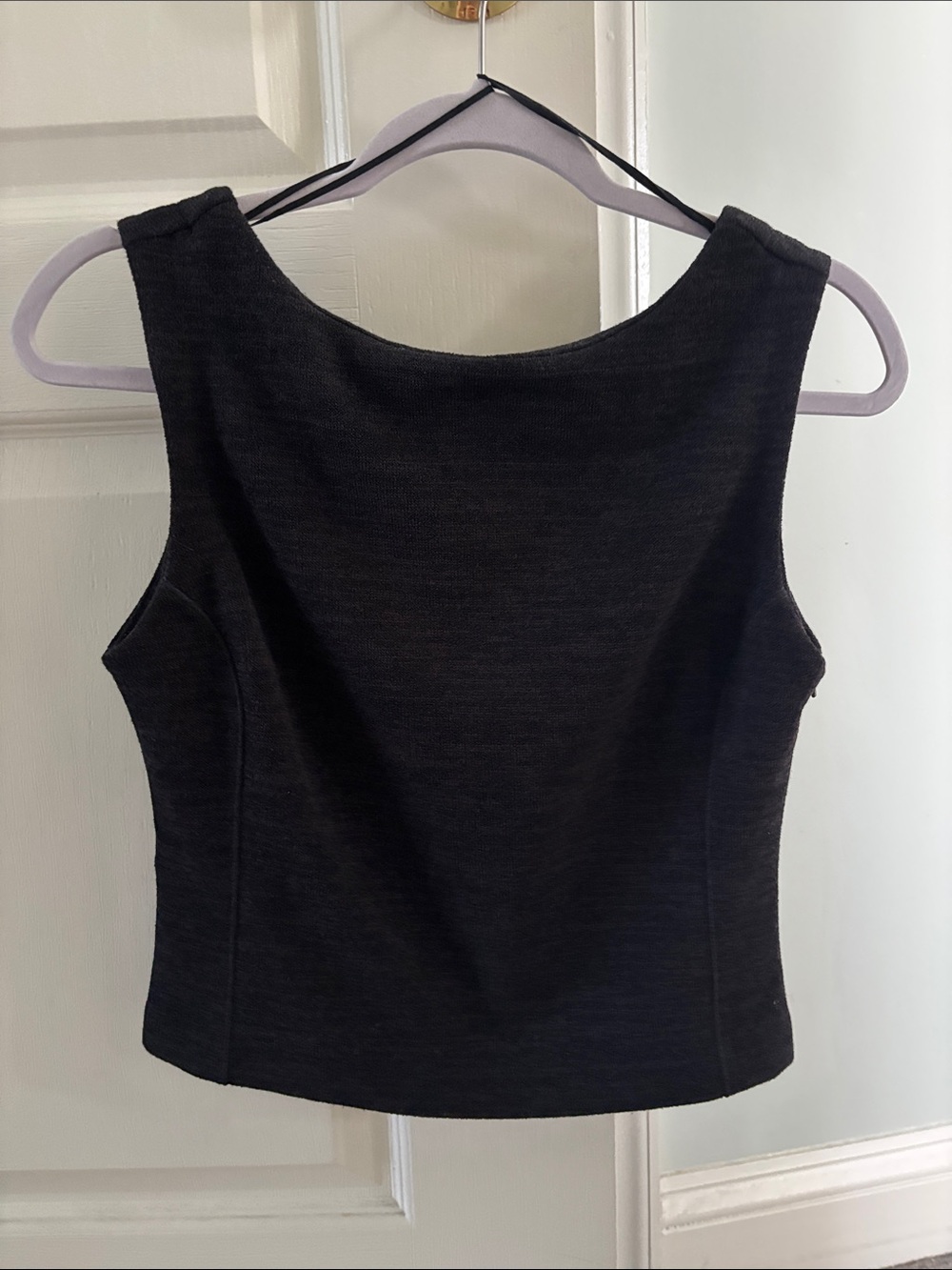Banana Republic Black Sleeveless Boatneck Tank